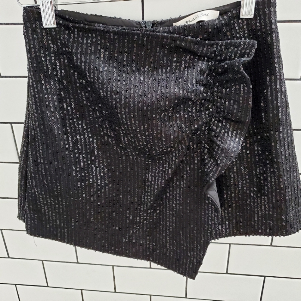 Black Sequin skirt by Mustard Seed